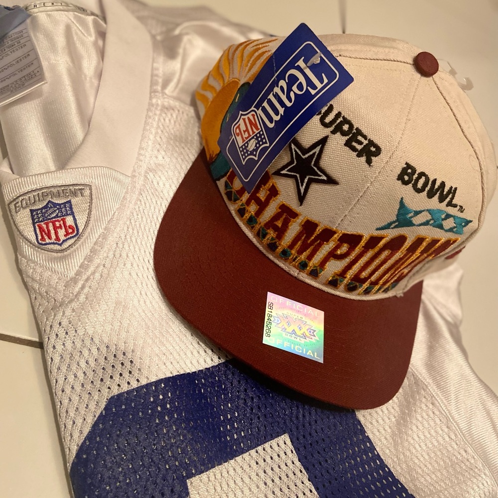 Vintage Cowboys SuperBowl XXX SnapBack W/ Dallas Manning Jersey